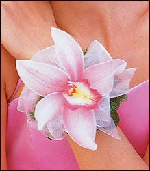 Pink Orchid Wristlet