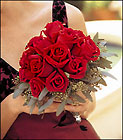 Velvet Red Roses Nosegay