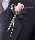 Peach Promise Boutonniere