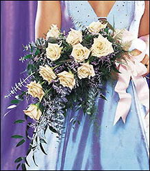 Champagne Rose Presentation Bouquet