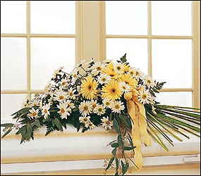 Drop of Sunshine Casket Spray