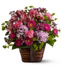 Basket Of Pinks 