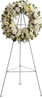 All White Serenity Wreath