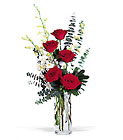 Red Roses and White Orchids