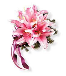 Oriental Lilies Clutch Bouquet