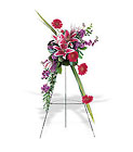 Stargazer Lily and Gerbera Standing Spray