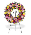 Standing Sympathy Eternity Wreath