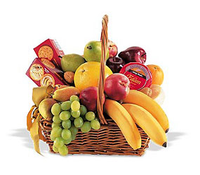 Fruit Basket Plus Cheese & Crackers