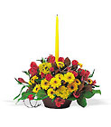 Harvest Centerpiece with Single Taper