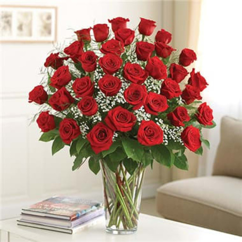 THREE DOZEN RED ROSES from Richardson's Flowers in Medford, NJ
