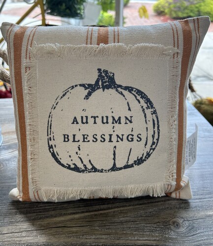 Autumn Blessing Pillows from Richardson's Flowers in Medford, NJ