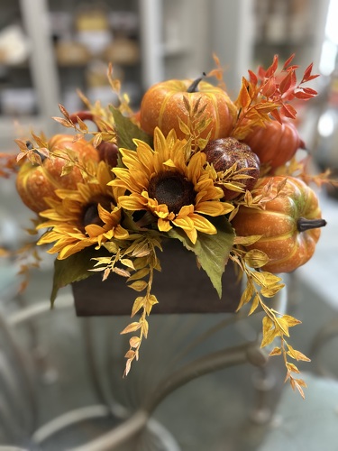 Fall Silk Flower Arrangement from Richardson's Flowers in Medford, NJ