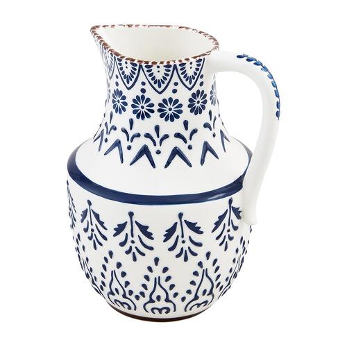 Blue Floral Pitcher from Richardson's Flowers in Medford, NJ