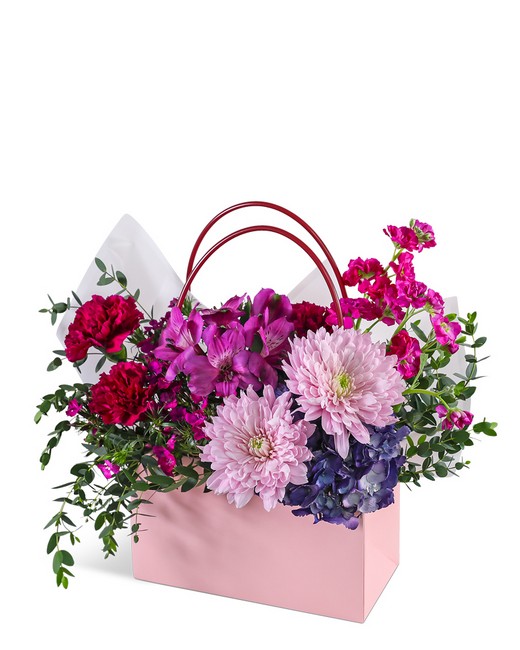 Magenta Garden Tote from Richardson's Flowers in Medford, NJ