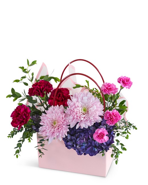 Charming Magenta Tote from Richardson's Flowers in Medford, NJ