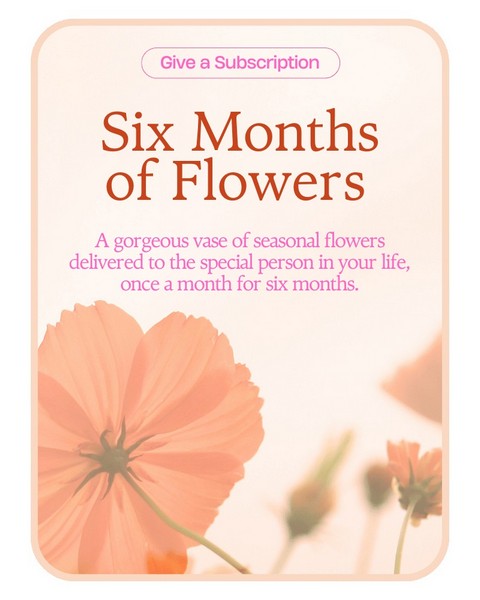 Bouquet of the Month Club (6) from Richardson's Flowers in Medford, NJ