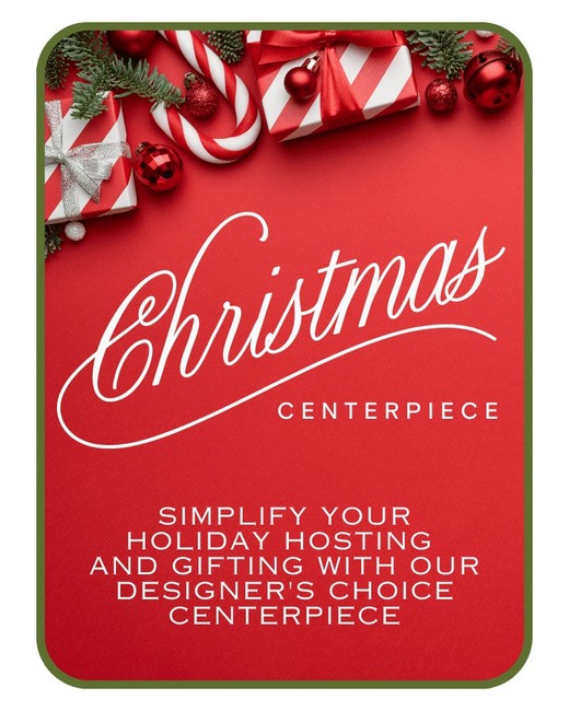 Christmas Centerpiece from Richardson's Flowers in Medford, NJ