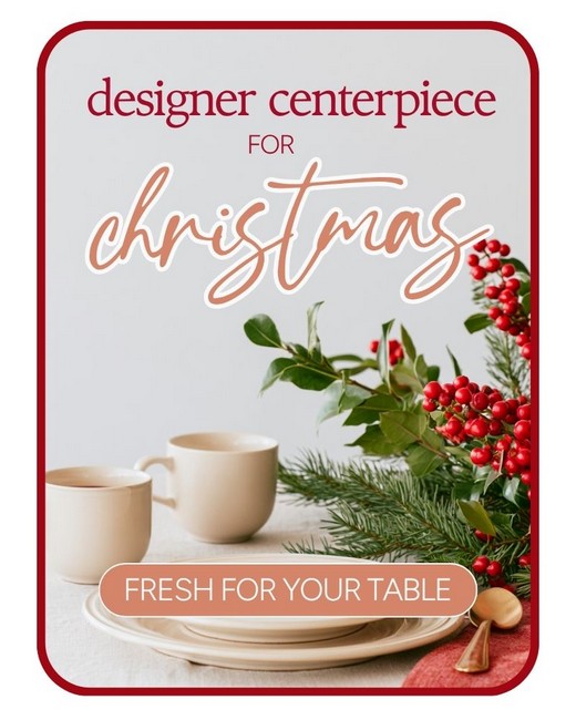 Designer's Choice Christmas Centerpiece from Richardson's Flowers in Medford, NJ