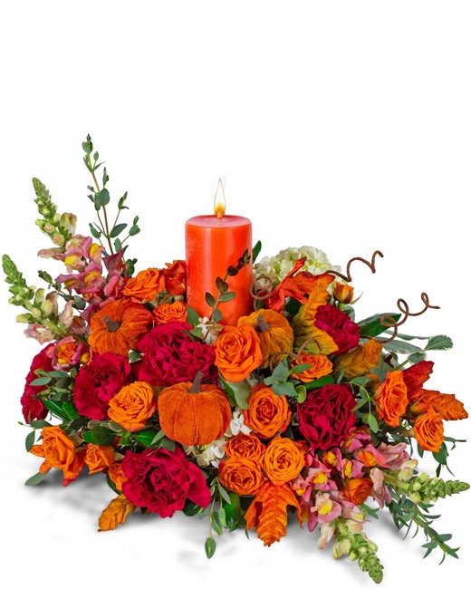 Sonoma Glow Centerpiece from Richardson's Flowers in Medford, NJ