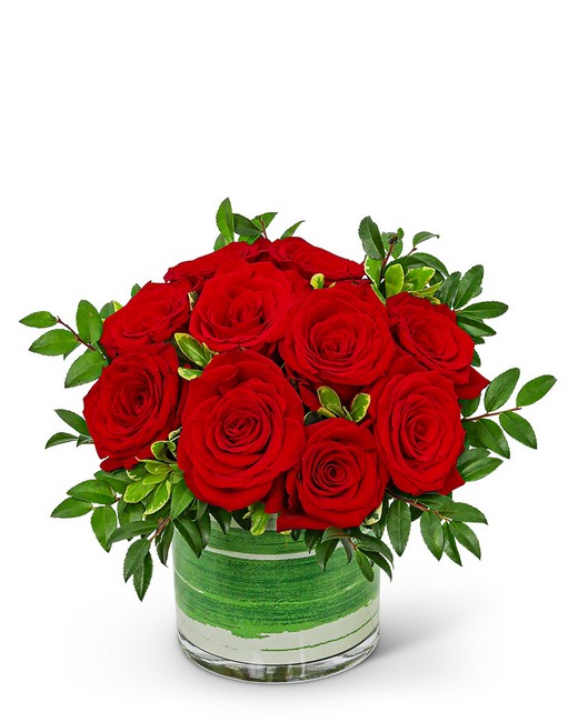 One Dozen Rosy Posy Red Roses from Richardson's Flowers in Medford, NJ