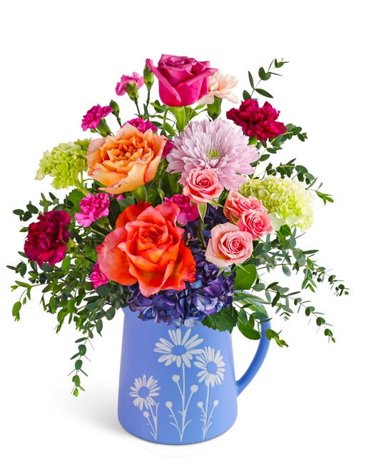 Springfield Medley Pitcher from Richardson's Flowers in Medford, NJ