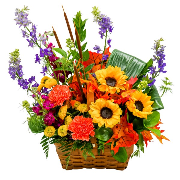 Sunny Harvest Basket from Richardson's Flowers in Medford, NJ
