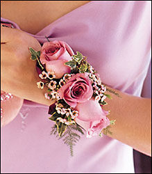 Lavender Roses Wristlet from Richardson's Flowers in Medford, NJ