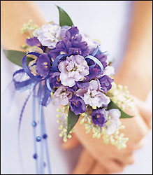 Cool Blues Wristlet from Richardson's Flowers in Medford, NJ