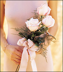 Simple Pink Roses to Carry from Richardson's Flowers in Medford, NJ
