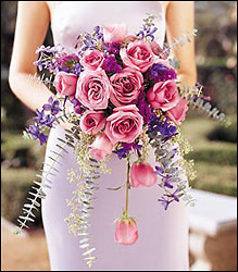 Cascading Lavender Roses from Richardson's Flowers in Medford, NJ