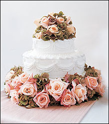 Sweet Visions Wedding Cake Decoration from Richardson's Flowers in Medford, NJ