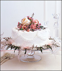 Pink Adornment Cake Top from Richardson's Flowers in Medford, NJ