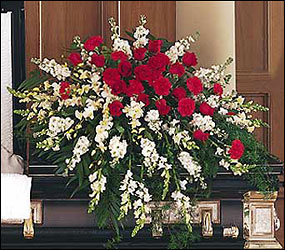 Cherished Moments Casket Spray from Richardson's Flowers in Medford, NJ