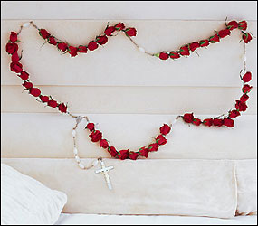 Rosary of Red Roses from Richardson's Flowers in Medford, NJ