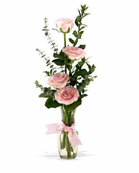 Rose Quartet Vase from Richardson's Flowers in Medford, NJ