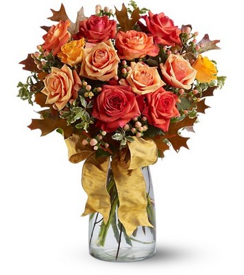 Graceful Autumn Roses  from Richardson's Flowers in Medford, NJ