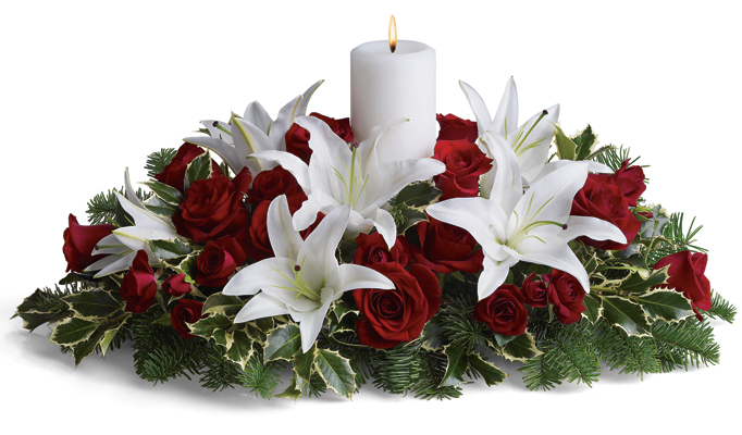 Luminous Lilies Centerpiece from Richardson's Flowers in Medford, NJ