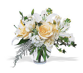 White Roses and Lilies from Richardson's Flowers in Medford, NJ