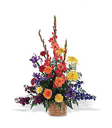 Rainbow Basket from Richardson's Flowers in Medford, NJ