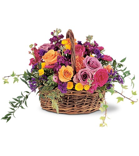 Garden Gathering Basket from Richardson's Flowers in Medford, NJ