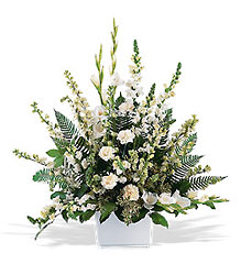 White Expressions Basket from Richardson's Flowers in Medford, NJ