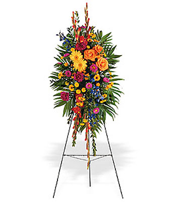 Celebration of Life Standing Spray from Richardson's Flowers in Medford, NJ
