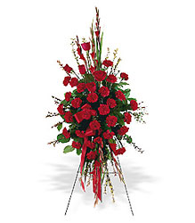 Red Regards Spray from Richardson's Flowers in Medford, NJ