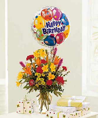 Birthday Balloon Bouquet from Richardson's Flowers in Medford, NJ