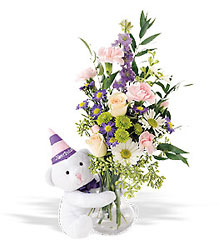 Teleflora's Party Bear from Richardson's Flowers in Medford, NJ