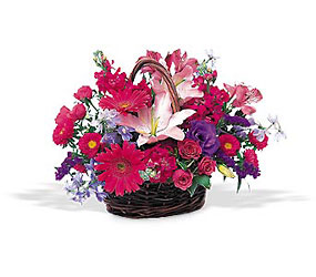 Joyous Birthday Basket from Richardson's Flowers in Medford, NJ