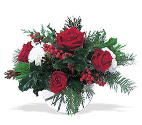 Christmas in a Bowl from Richardson's Flowers in Medford, NJ
